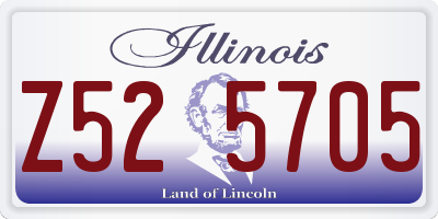 IL license plate Z525705