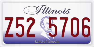 IL license plate Z525706