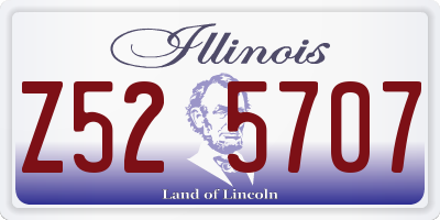 IL license plate Z525707