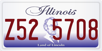 IL license plate Z525708