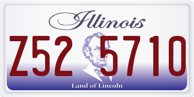 IL license plate Z525710