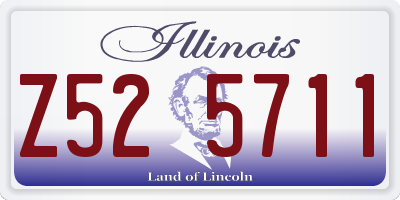 IL license plate Z525711
