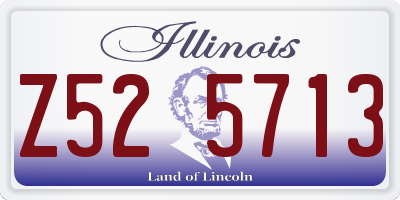 IL license plate Z525713
