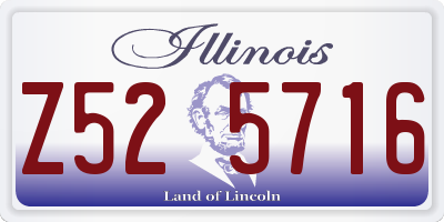 IL license plate Z525716