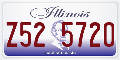 IL license plate Z525720