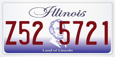 IL license plate Z525721