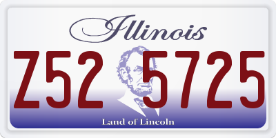IL license plate Z525725