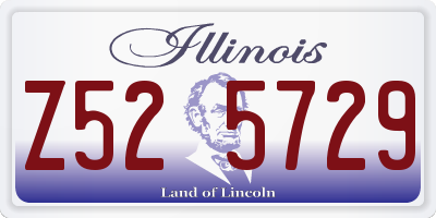 IL license plate Z525729
