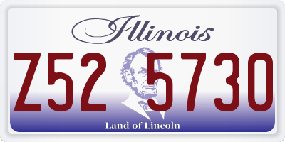 IL license plate Z525730