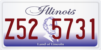 IL license plate Z525731