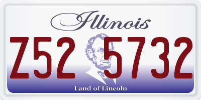 IL license plate Z525732