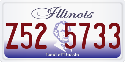 IL license plate Z525733