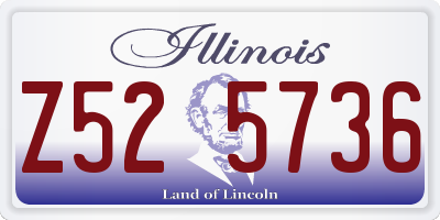 IL license plate Z525736