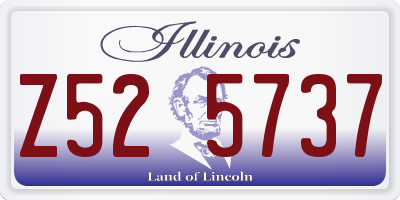 IL license plate Z525737