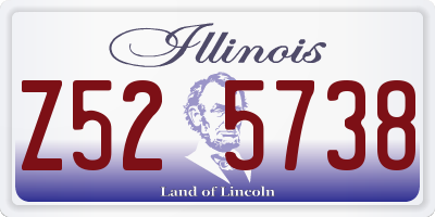 IL license plate Z525738