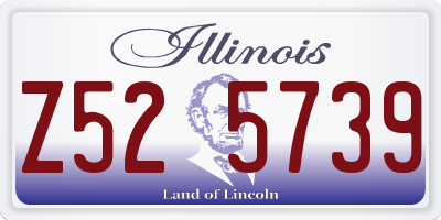 IL license plate Z525739