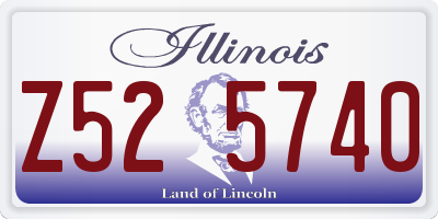 IL license plate Z525740