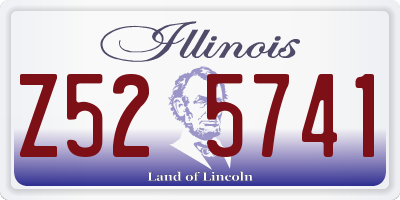 IL license plate Z525741