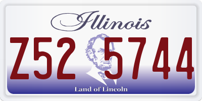 IL license plate Z525744