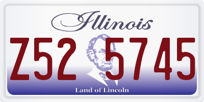 IL license plate Z525745