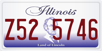 IL license plate Z525746