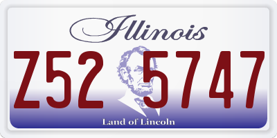 IL license plate Z525747