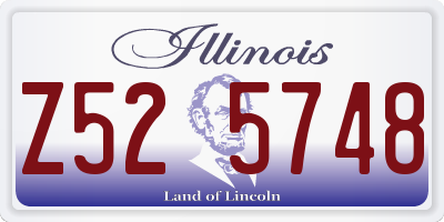 IL license plate Z525748
