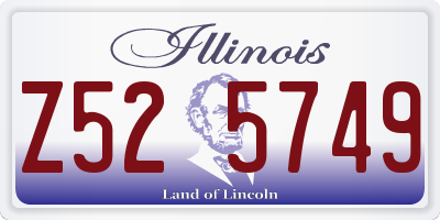 IL license plate Z525749