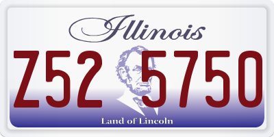 IL license plate Z525750