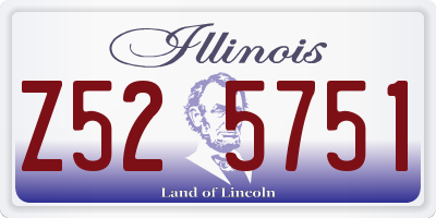 IL license plate Z525751