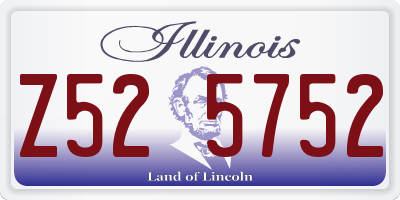 IL license plate Z525752