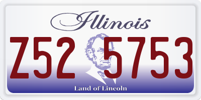 IL license plate Z525753