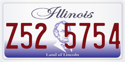 IL license plate Z525754