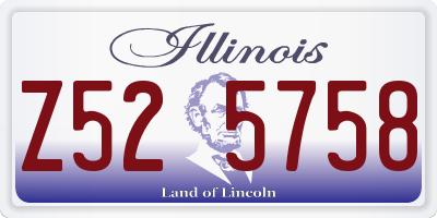 IL license plate Z525758