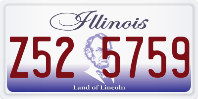 IL license plate Z525759