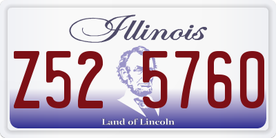 IL license plate Z525760