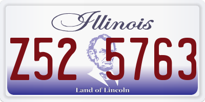 IL license plate Z525763