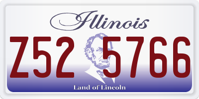 IL license plate Z525766