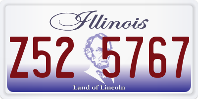 IL license plate Z525767