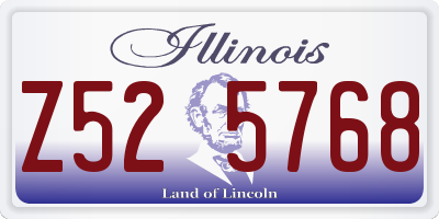 IL license plate Z525768