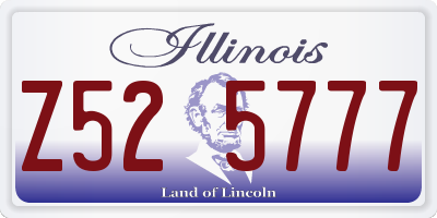 IL license plate Z525777