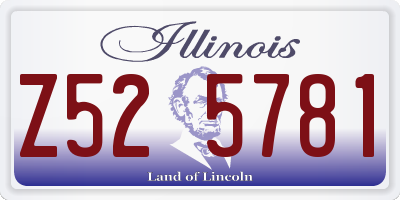 IL license plate Z525781