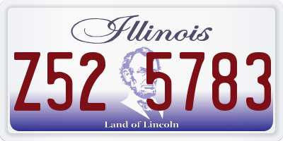 IL license plate Z525783