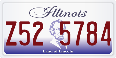 IL license plate Z525784