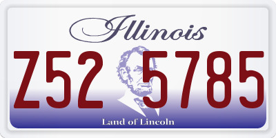 IL license plate Z525785