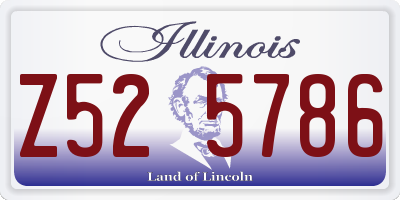 IL license plate Z525786