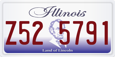 IL license plate Z525791