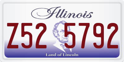IL license plate Z525792