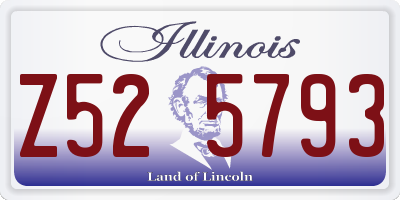 IL license plate Z525793