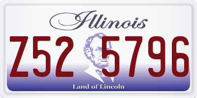 IL license plate Z525796